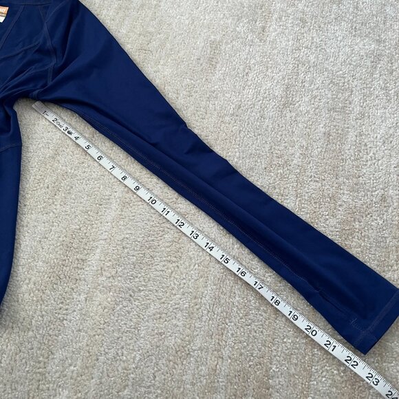 Lucy Activewear Long Sleeve V-Neck Blue Shirt Top M - Picture 7 of 9